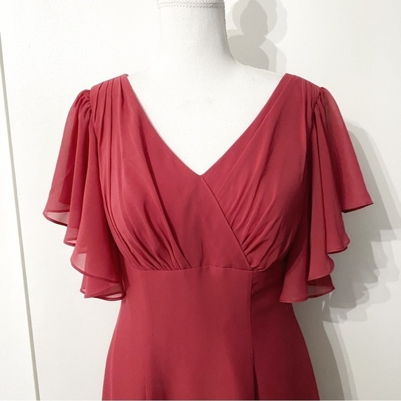 JJs House Elegant Midi Dress in Raspberry Pink - Picture 5 of 14